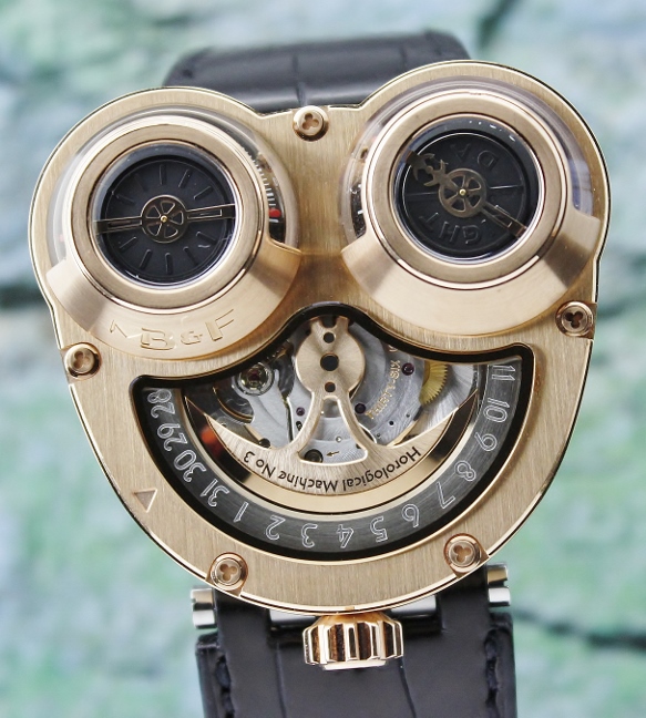 (image for) A LIKE NEW MB&F 18K ROSE GOLD HOROLOGICAL MACHINE NO 3